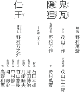 東西狂言の会