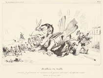 J.J.グランヴィル 《魔王の大砲》 ラ・カリカチュール 1834年 リトグラフ