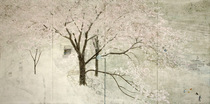 「何気な春」 2015年 190.0×380.0cm 雲肌麻紙・岩絵具