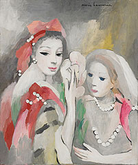 《モンテスパンとラヴァリエール》 1952年頃 油彩、カンヴァス 55×46.5 cm