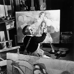 1953年70歳頃のマリー・ローランサン