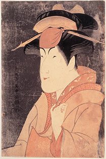東洲斎写楽　《中山富三郎の宮城野》　大判錦絵